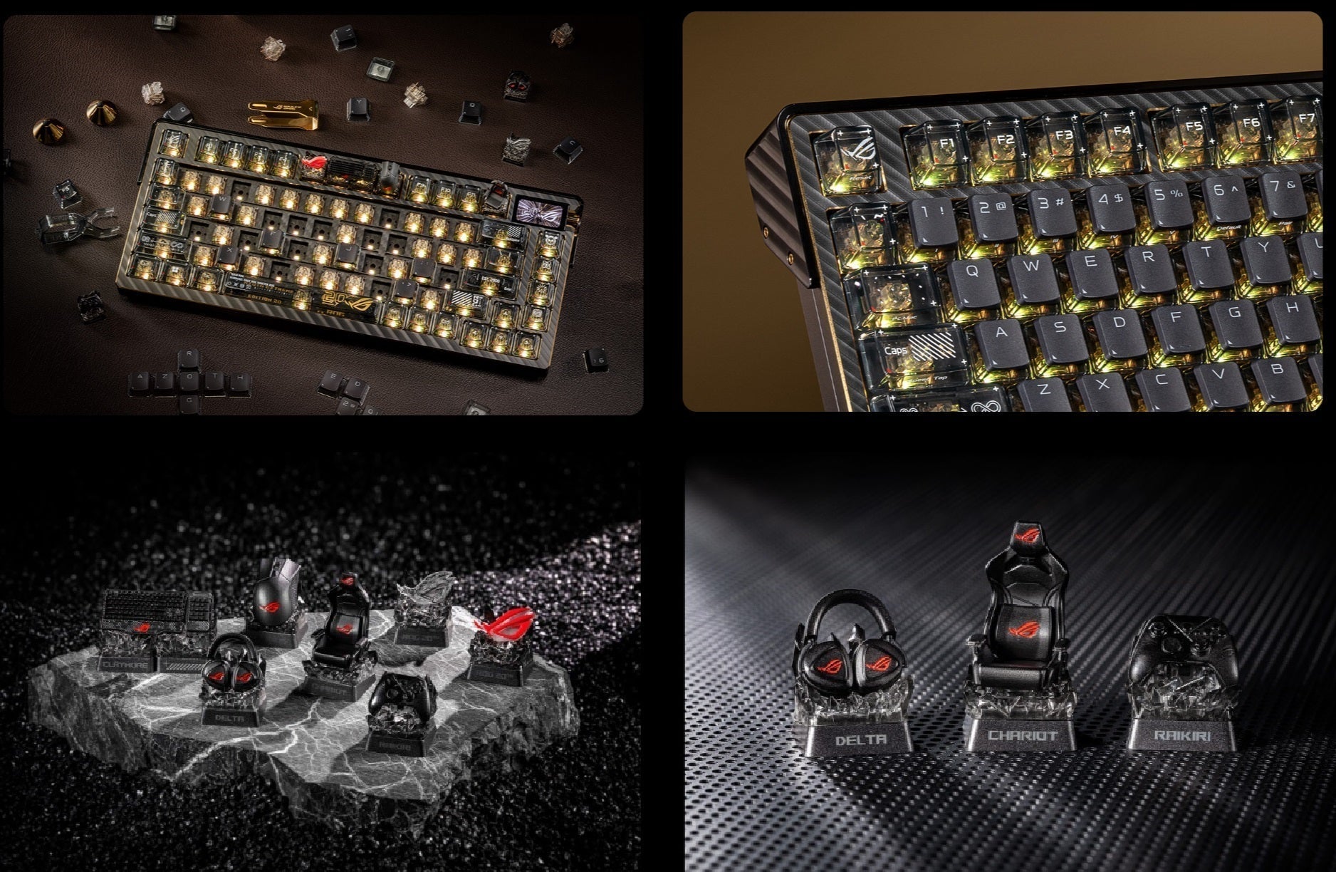 ROG 20週年紀念版 鍵帽盲盒 + AZOTH EXTREME 鍵盤 + HARPE II EXTREME 滑鼠三款限量電競周邊一次看 ...