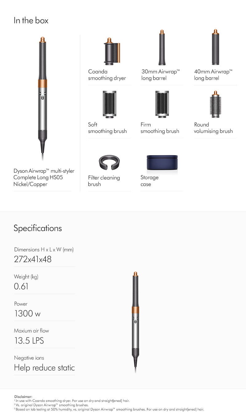 DYSON Airwrap™ multi-styler Complete Long HS05 | Broadway Lifestyle 百老滙